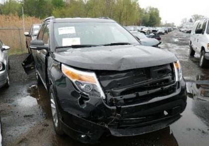 2012 FORD EXPLORER XLT - BLACK ON BLACK